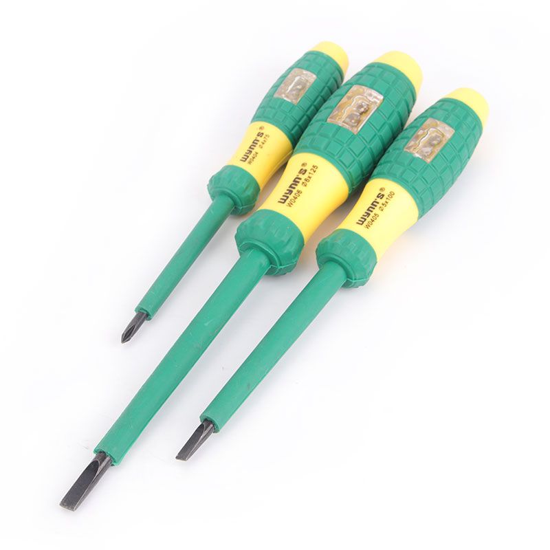 威力獅測電筆螺絲批絕緣多功能家用感應試電筆十字一字螺絲刀起子